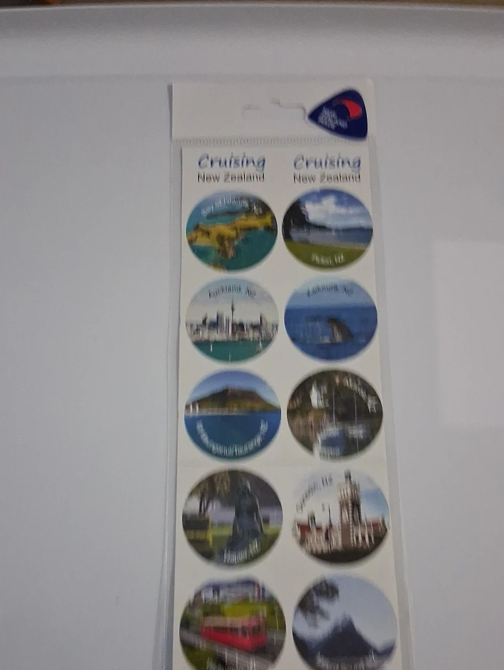 Cruising New Zealand Sticker Sheet - Scenic Round Stickers